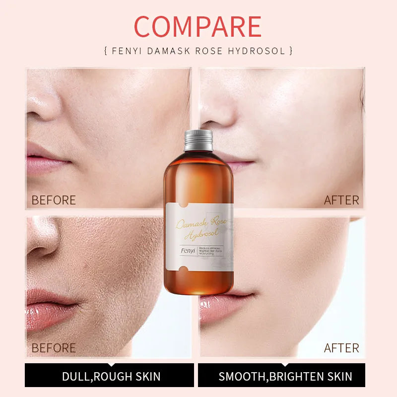 Face Care Rose Water Nourishing Skin Improve Dullness Anti Aging Facial Toner Damask Hydrosol Korean Skincare Products 105 ML
