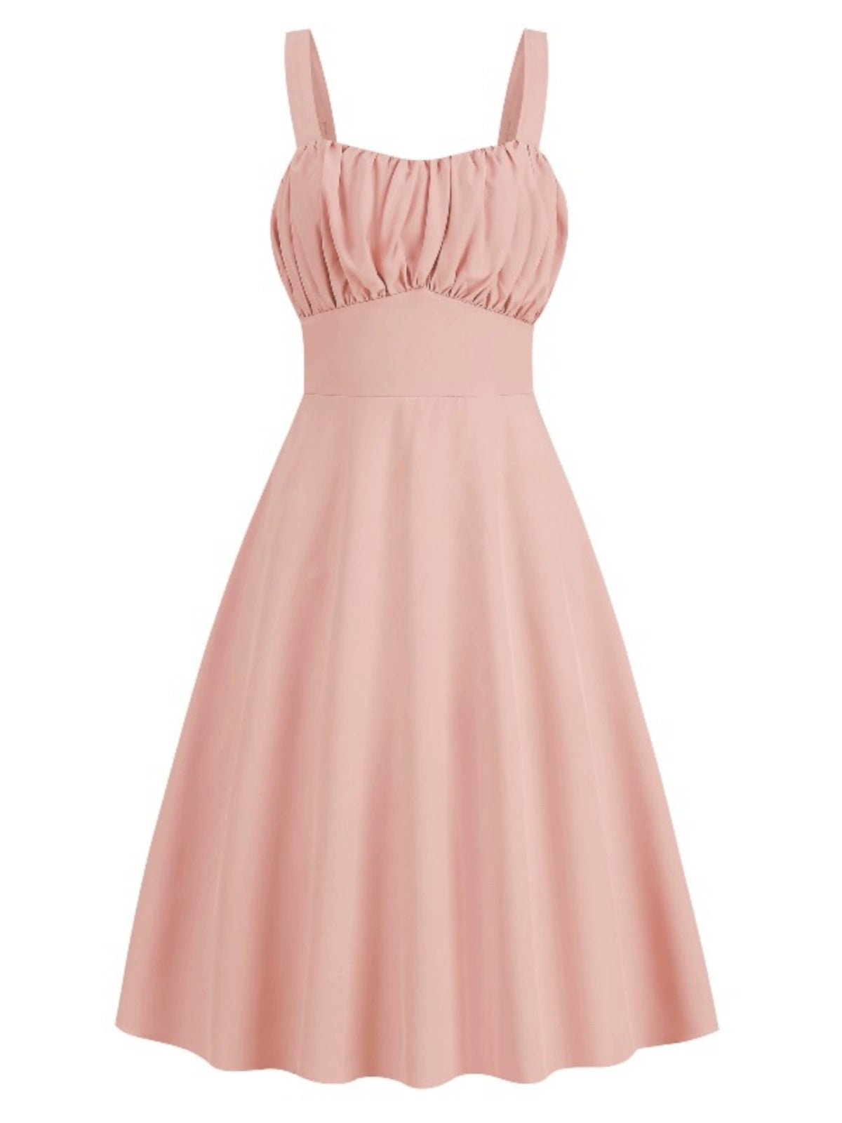 Retro Sense of Age Pink Slim-Fit Halterneck with Suspenders Shoelace Two-Way A- line Mid Length Long Length Dress Morning Gowns Dress